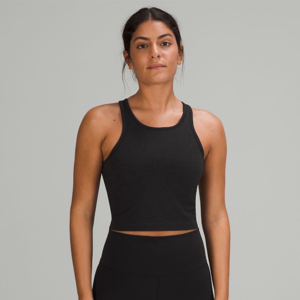 Ebb to Street Cropped Racerback Tank Top